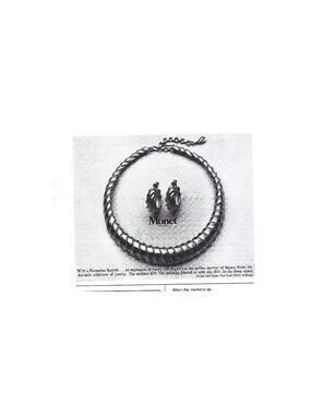 Print Ad Monet Jewelry Accolade Vintage Jewelry AD 1975